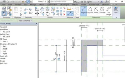 Las familias paramétricas Revit en BIM